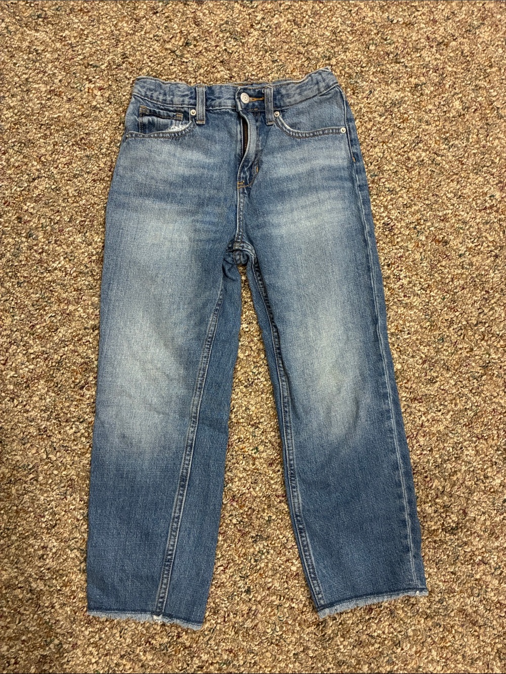 Old Navy girls high rise, slouchy straight jeans